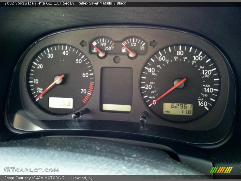 Reflex Silver Metallic / Black 2002 Volkswagen Jetta GLS 1.8T Sedan