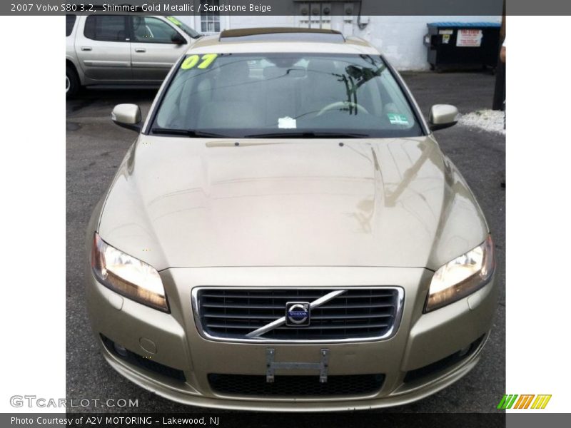 Shimmer Gold Metallic / Sandstone Beige 2007 Volvo S80 3.2
