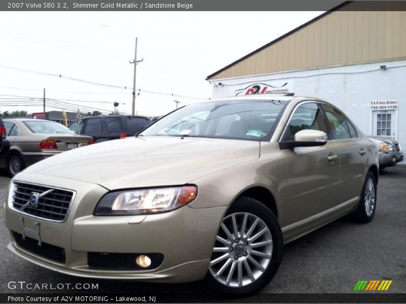 Shimmer Gold Metallic / Sandstone Beige 2007 Volvo S80 3.2
