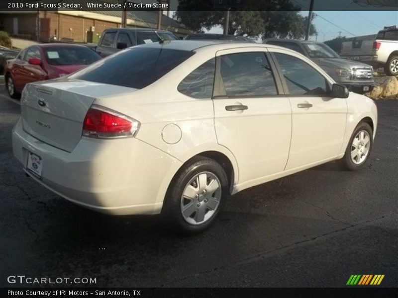 White Suede / Medium Stone 2010 Ford Focus S Sedan