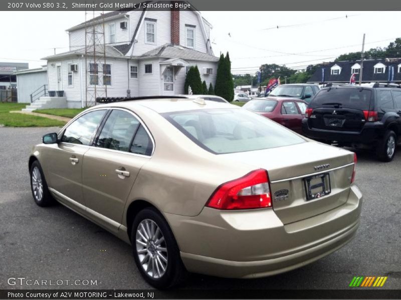 Shimmer Gold Metallic / Sandstone Beige 2007 Volvo S80 3.2