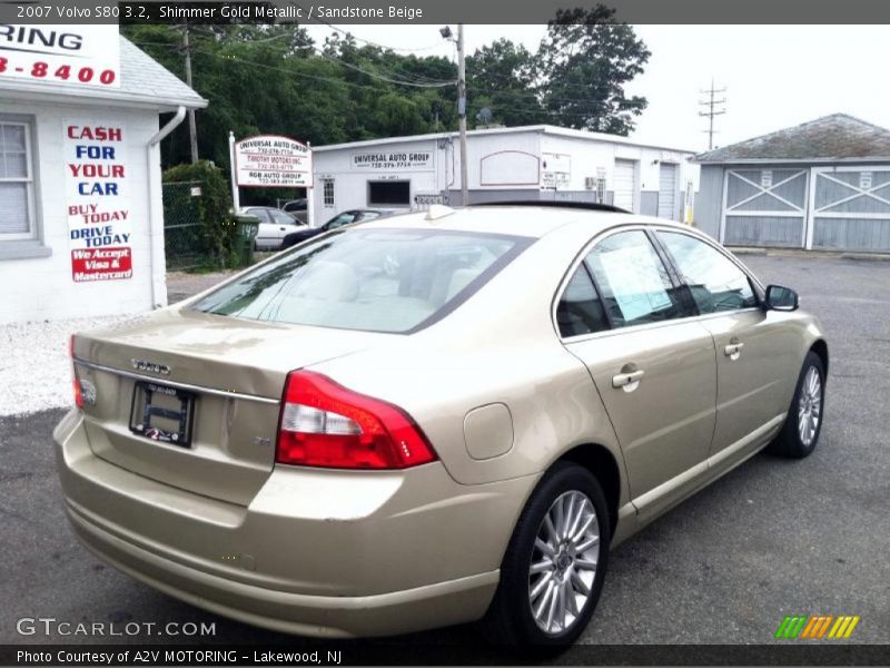 Shimmer Gold Metallic / Sandstone Beige 2007 Volvo S80 3.2
