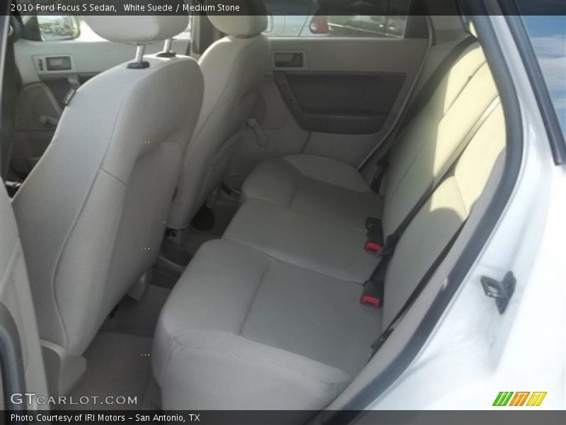 White Suede / Medium Stone 2010 Ford Focus S Sedan