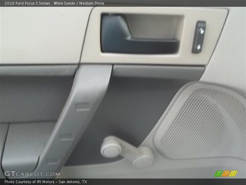 White Suede / Medium Stone 2010 Ford Focus S Sedan