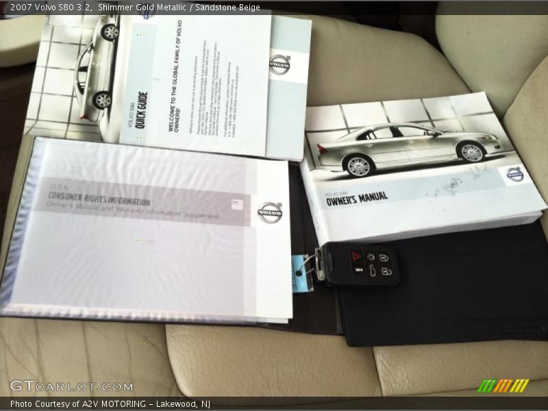Shimmer Gold Metallic / Sandstone Beige 2007 Volvo S80 3.2