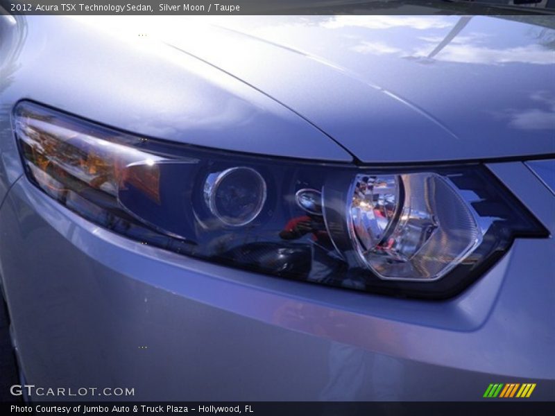 Silver Moon / Taupe 2012 Acura TSX Technology Sedan