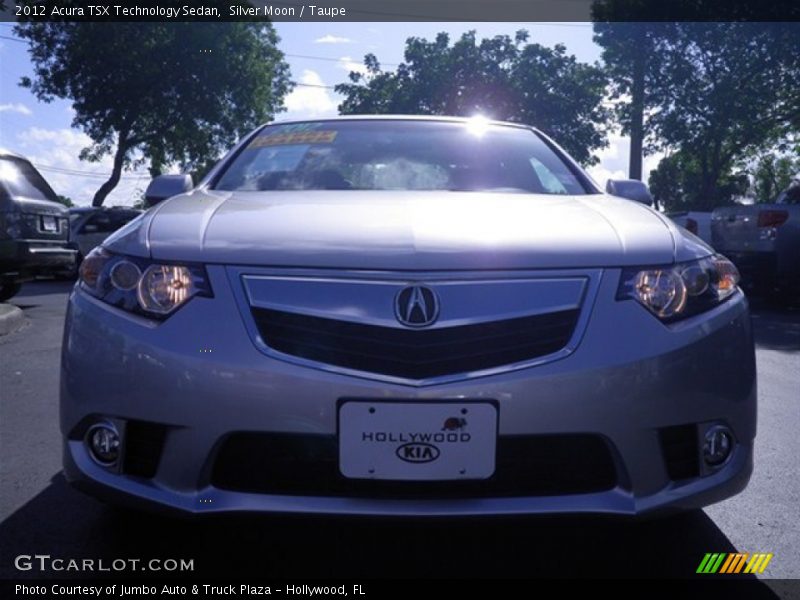 Silver Moon / Taupe 2012 Acura TSX Technology Sedan