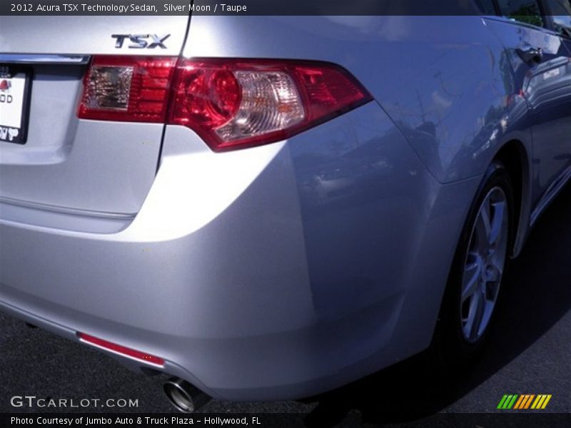 Silver Moon / Taupe 2012 Acura TSX Technology Sedan