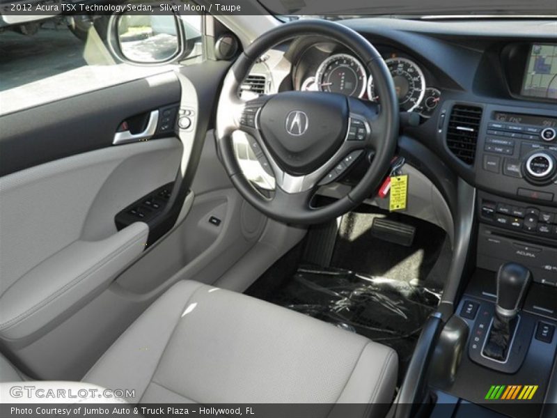 Silver Moon / Taupe 2012 Acura TSX Technology Sedan
