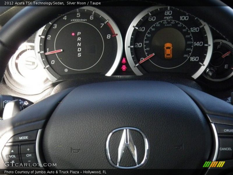 Silver Moon / Taupe 2012 Acura TSX Technology Sedan