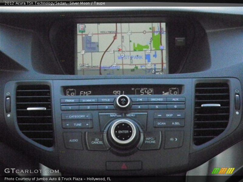Silver Moon / Taupe 2012 Acura TSX Technology Sedan