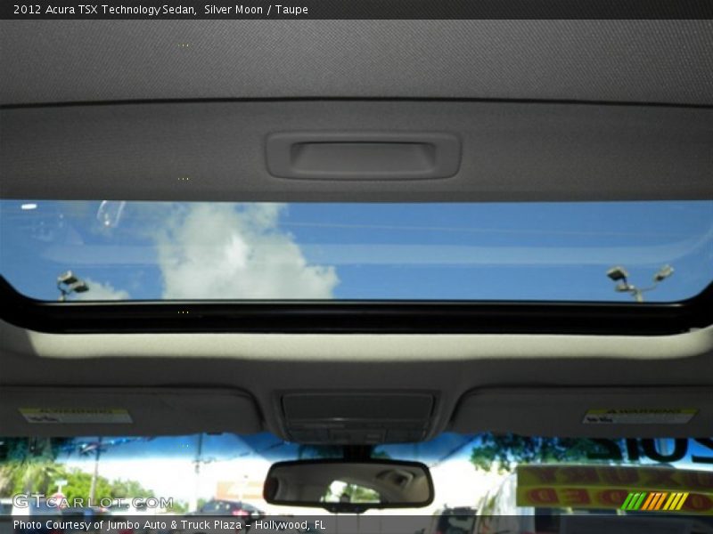 Silver Moon / Taupe 2012 Acura TSX Technology Sedan