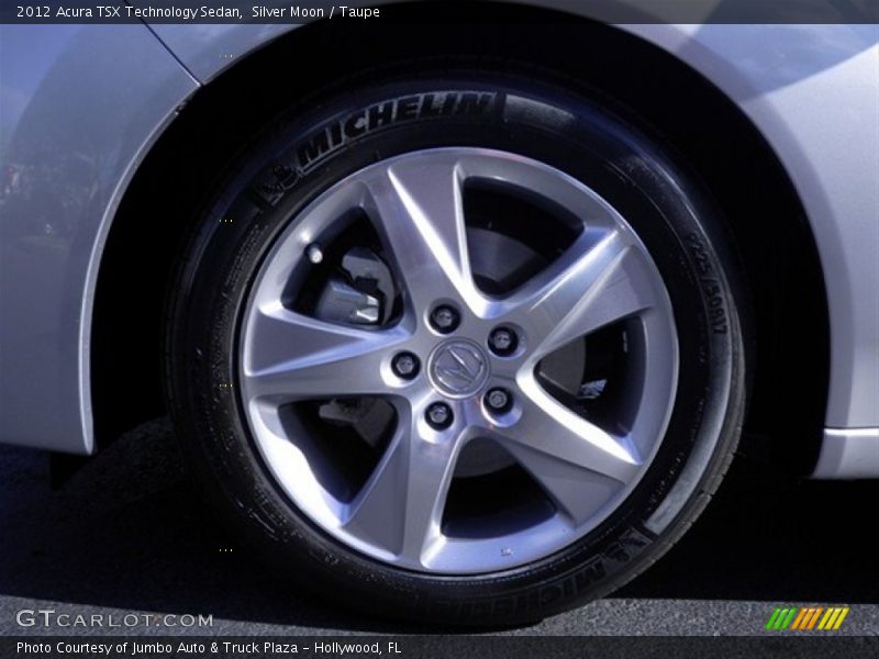 Silver Moon / Taupe 2012 Acura TSX Technology Sedan