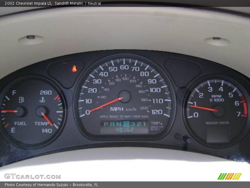Sandrift Metallic / Neutral 2002 Chevrolet Impala LS