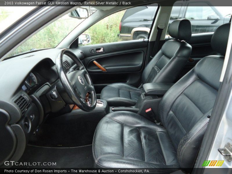 2003 Passat GLX 4Motion Wagon Black Interior