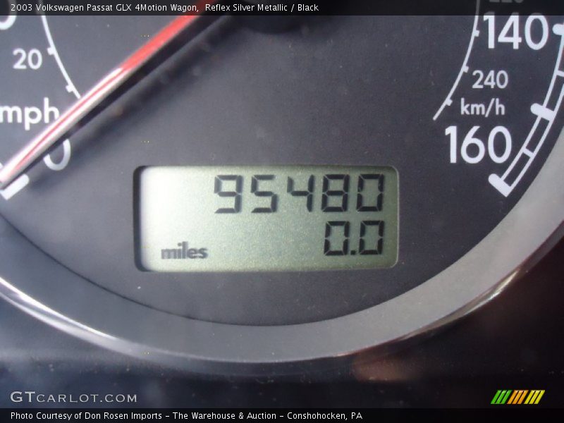 Reflex Silver Metallic / Black 2003 Volkswagen Passat GLX 4Motion Wagon