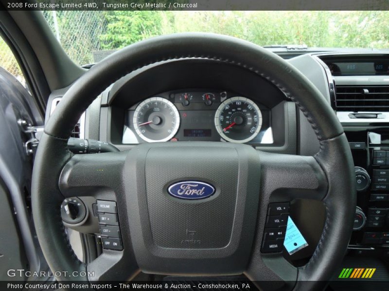 Tungsten Grey Metallic / Charcoal 2008 Ford Escape Limited 4WD