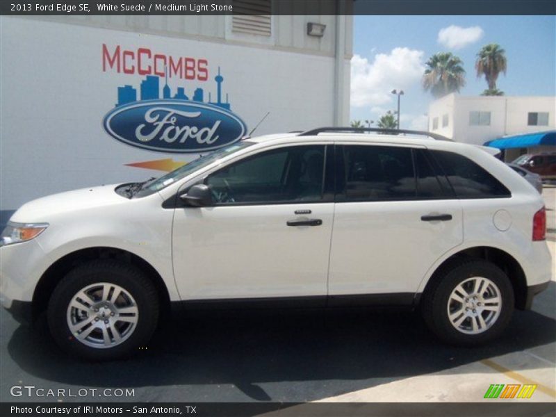 White Suede / Medium Light Stone 2013 Ford Edge SE