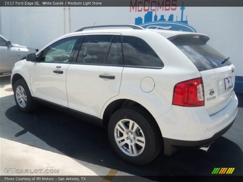 White Suede / Medium Light Stone 2013 Ford Edge SE