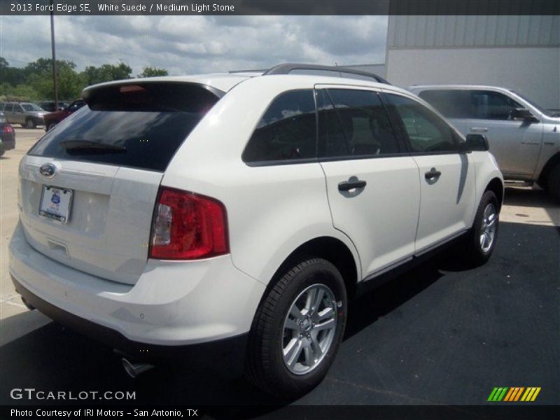 White Suede / Medium Light Stone 2013 Ford Edge SE
