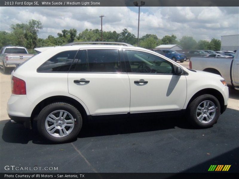 White Suede / Medium Light Stone 2013 Ford Edge SE