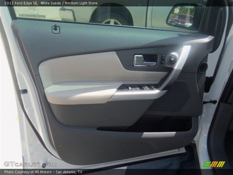 White Suede / Medium Light Stone 2013 Ford Edge SE