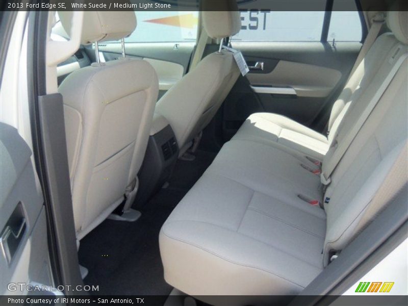 White Suede / Medium Light Stone 2013 Ford Edge SE