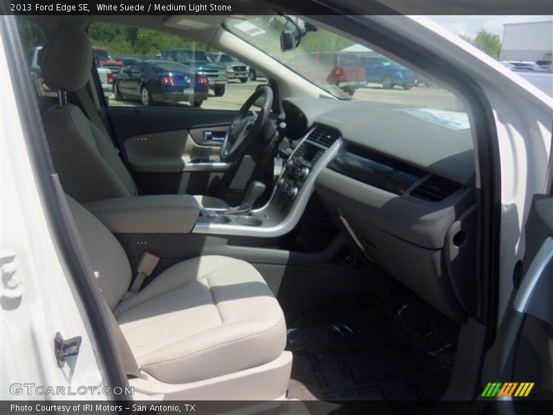 White Suede / Medium Light Stone 2013 Ford Edge SE