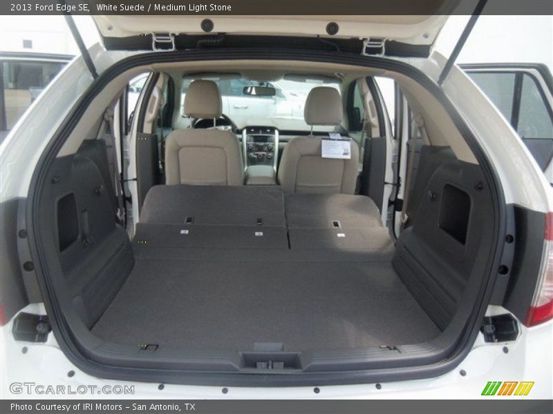 White Suede / Medium Light Stone 2013 Ford Edge SE