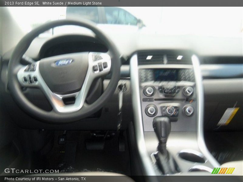 White Suede / Medium Light Stone 2013 Ford Edge SE