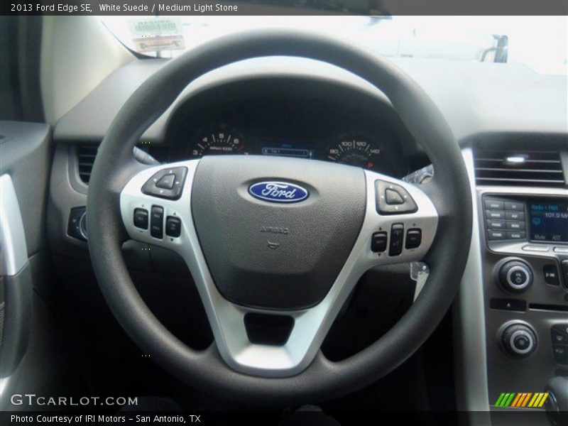 White Suede / Medium Light Stone 2013 Ford Edge SE