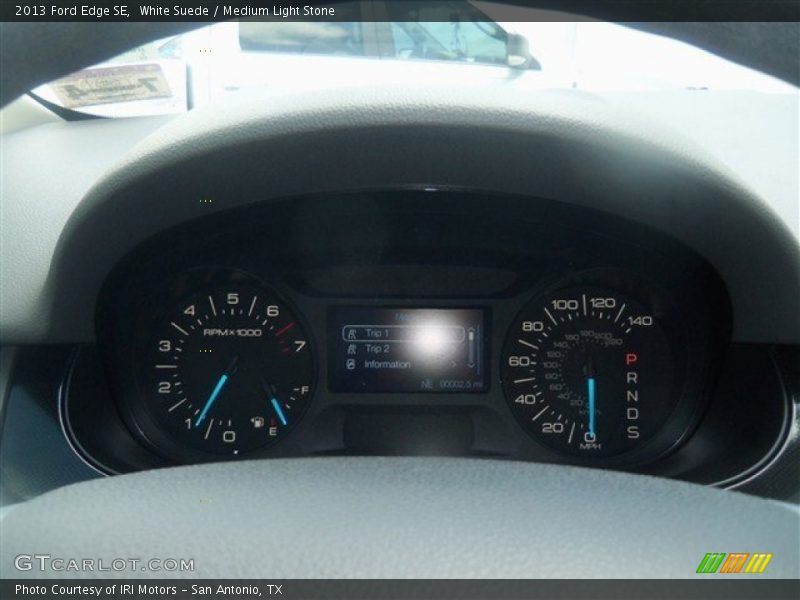 White Suede / Medium Light Stone 2013 Ford Edge SE