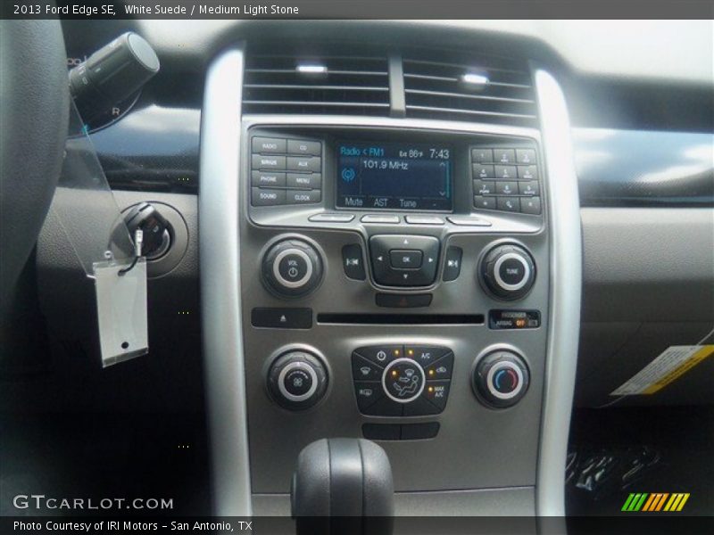 White Suede / Medium Light Stone 2013 Ford Edge SE