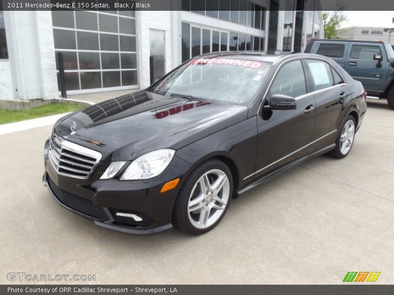 Black / Black 2011 Mercedes-Benz E 350 Sedan