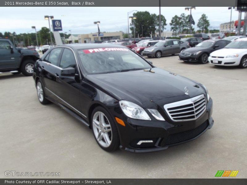 Black / Black 2011 Mercedes-Benz E 350 Sedan