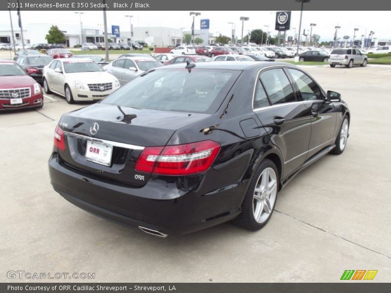 Black / Black 2011 Mercedes-Benz E 350 Sedan