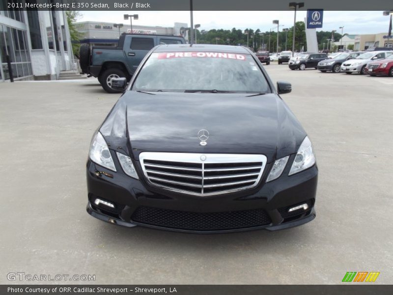 Black / Black 2011 Mercedes-Benz E 350 Sedan