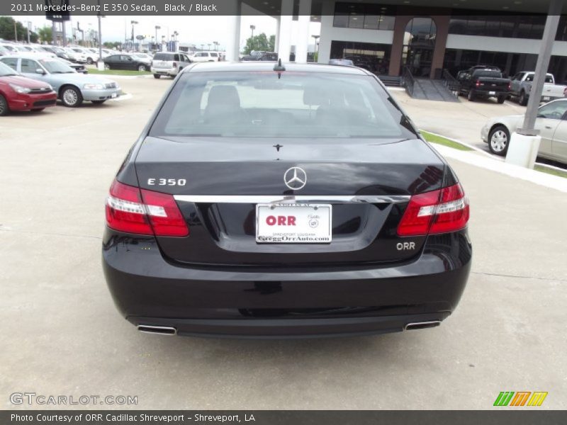 Black / Black 2011 Mercedes-Benz E 350 Sedan
