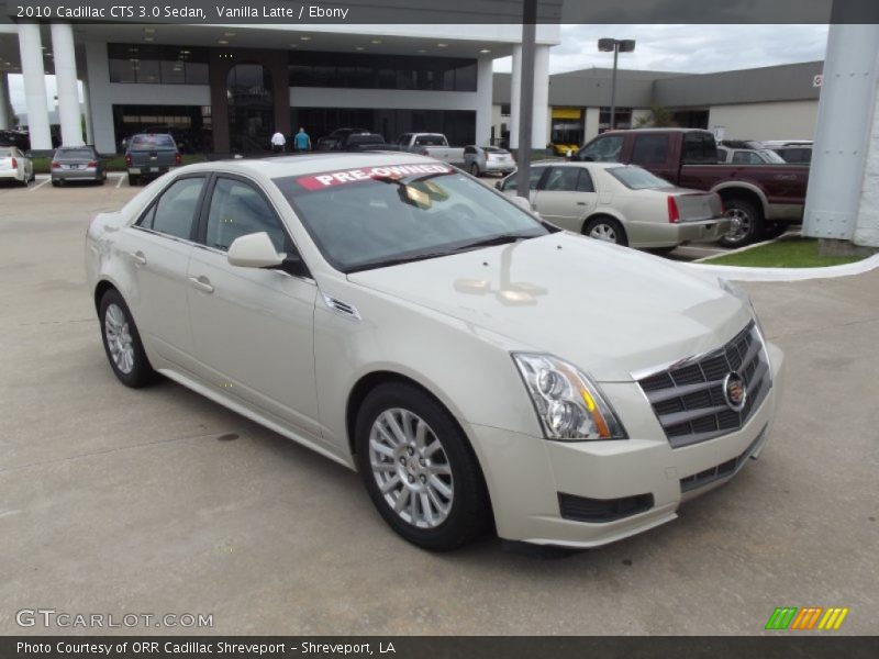 Vanilla Latte / Ebony 2010 Cadillac CTS 3.0 Sedan