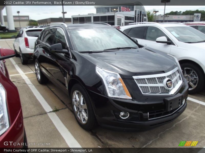 Black Raven / Ebony/Ebony 2012 Cadillac SRX Performance
