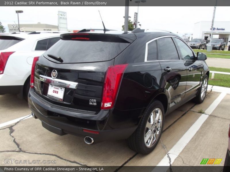 Black Raven / Ebony/Ebony 2012 Cadillac SRX Performance