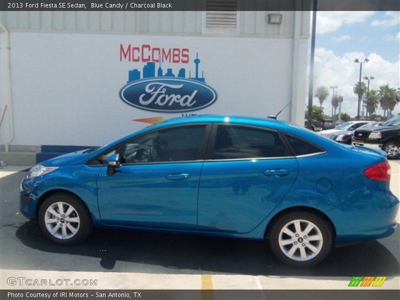 Blue Candy / Charcoal Black 2013 Ford Fiesta SE Sedan
