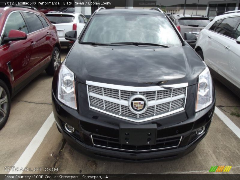 Black Raven / Ebony/Ebony 2012 Cadillac SRX Performance