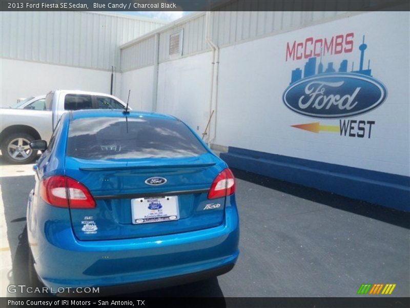 Blue Candy / Charcoal Black 2013 Ford Fiesta SE Sedan