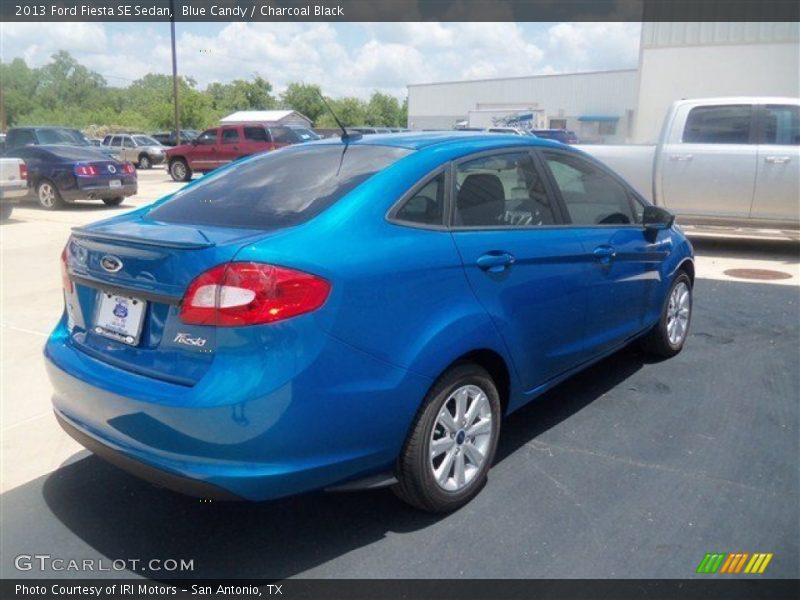 Blue Candy / Charcoal Black 2013 Ford Fiesta SE Sedan