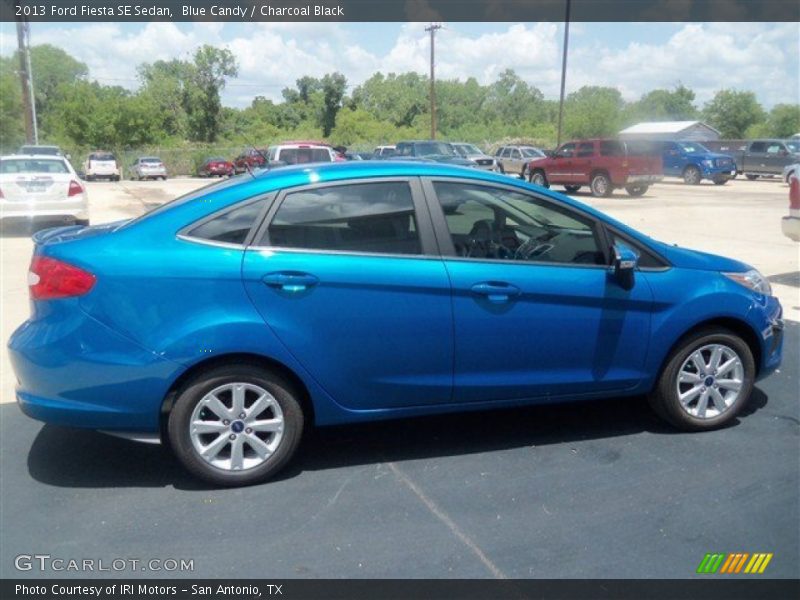Blue Candy / Charcoal Black 2013 Ford Fiesta SE Sedan