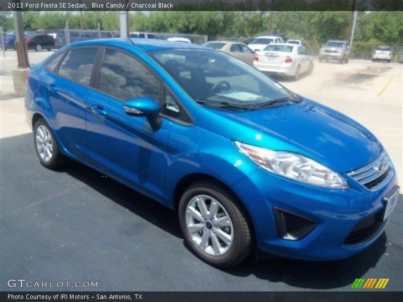 Blue Candy / Charcoal Black 2013 Ford Fiesta SE Sedan