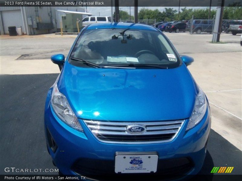 Blue Candy / Charcoal Black 2013 Ford Fiesta SE Sedan