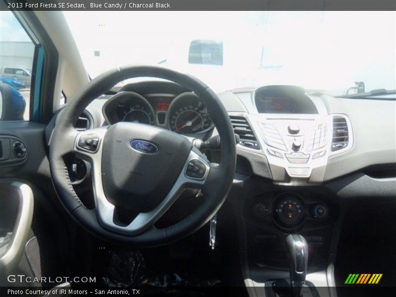 Blue Candy / Charcoal Black 2013 Ford Fiesta SE Sedan