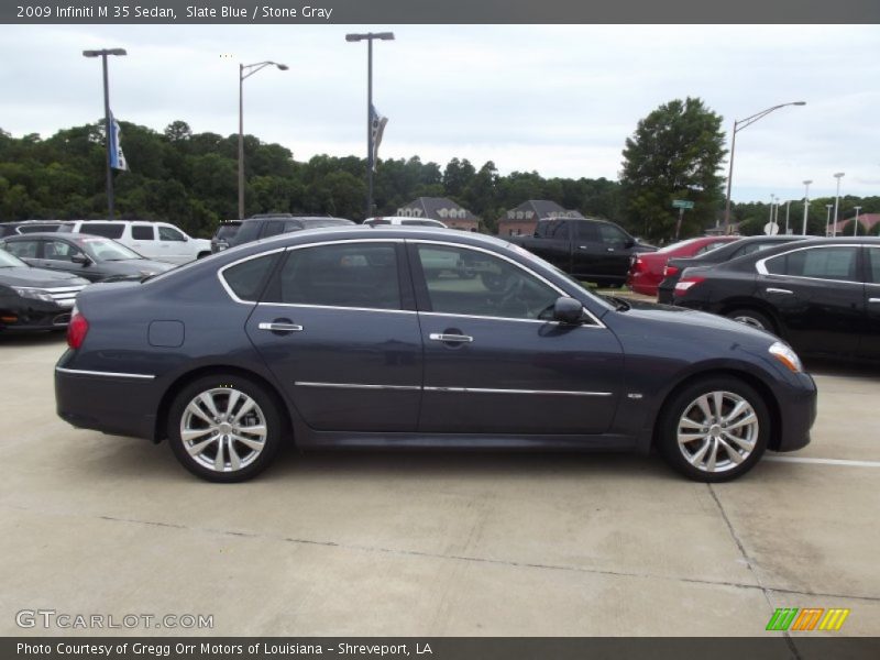 Slate Blue / Stone Gray 2009 Infiniti M 35 Sedan